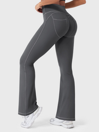 Zyronia | Atmungsaktive Sport Leggings für Damen Sommer – Grau