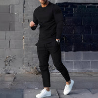 Adelard - Herren-Set mit Pullover und Hose – Schwarz