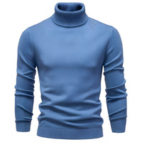 Carson - Stilvoller Rollkragenpullover – Hellblau
