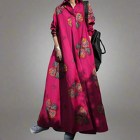 Drelinhild | Luftiges Maxikleid für elegante Sommertage – Rot