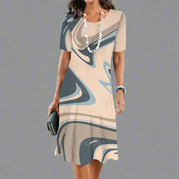 Urswinda | Elegantes Farbverlauf-Sommerkleid – 5ZNC4