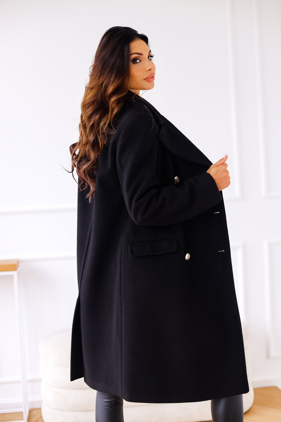 Reielle | Damen Doppelreihiger Wollmantel