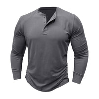 TILMAN - LANGÄRMLIGES TAILLIERTES T-SHIRT – Grau