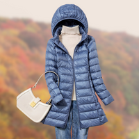 Kuschelige Regenjacke für Damen | Winter – Blau