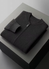 Lea | Luxuriöses Falconi Set aus Merinowolle – Schwarz