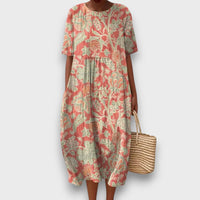 Thaleia – Midikleid mit floralem Vintage-Muster – Stil 2