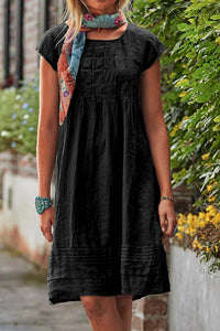 Issa - Stilvolles Sommerkleid – Schwarz