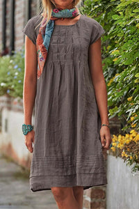 Issa - Stilvolles Sommerkleid – Braun