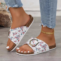 Bellevue | Buckle Mule Slide™ – Geblümt