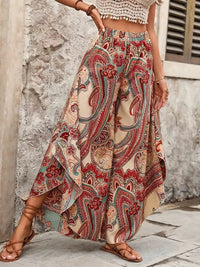Abigail - Weite Hosen mit Paisleymuster – Mehrfarbig