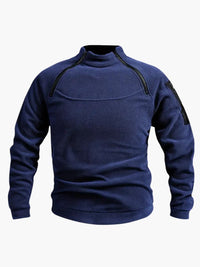 Serge | Warmer Fleecepullover – Königsblau