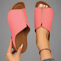 Noemi | Handgefertigte Wedgesandalen aus Premium-Material – Rosa