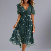 Armgard | Feminines Maxikleid mit Wohlfühlfaktor – Grün