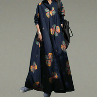 Drelinhild | Luftiges Maxikleid für elegante Sommertage – Dunkelblau
