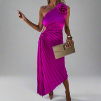 Dorlies | Premium Maxikleid für Eleganz – Magenta