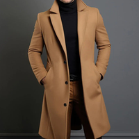 Langer Herren Wintermantel | Wärmend – Beige