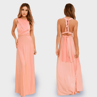 Noriswina | Sexy Multiway Boho Maxi-Kleid für besondere Anlässe – Rosa