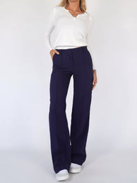 Ada | Damen Weite Hosenbeine – Blau