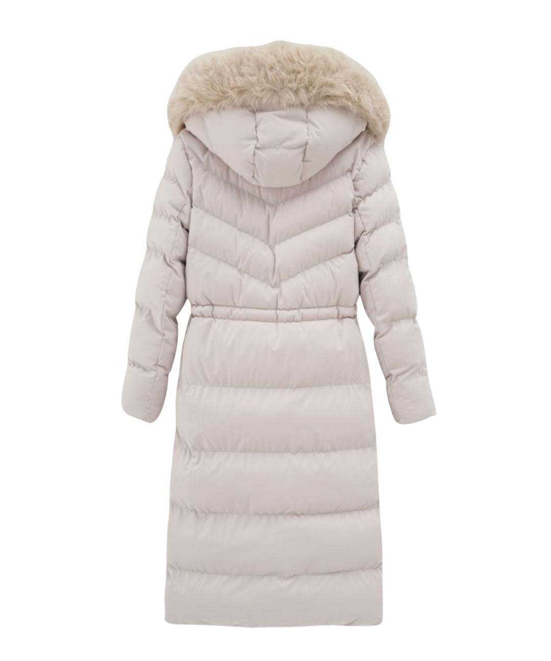 Aniela | Elegante Lange Jacke mit Pelz