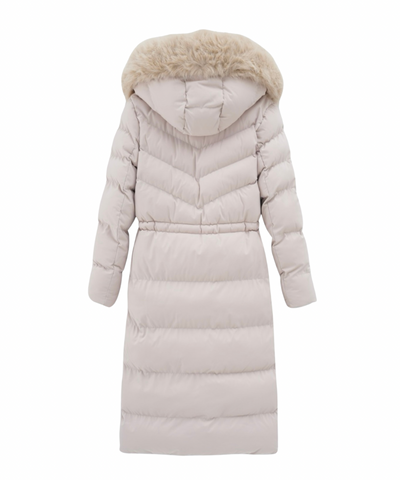 Aniela | Elegante Lange Jacke mit Pelz