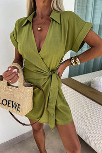 Catalina | Kurzärmeliger Jumpsuit – Grün