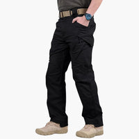 Cargohosen für Herren - Leichte Wasserdichte Sommer-Wanderhose – Schwarz