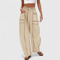 Leonie | Komfortable Damenhose modern chic – Weiß