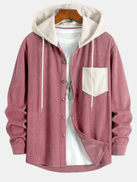 Oren – Langärmliges Hemd mit Kapuze – Rosa