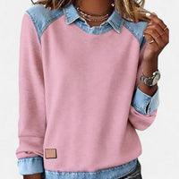 Lina | Modisches Damen Langarmshirt modern & chic – Rosa