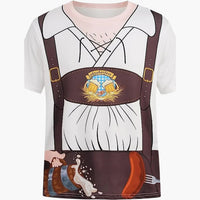 Bedrucktes Oktoberfest Hemd für Unisex - Oktoberfest 2025 – Weiß