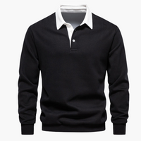 Hans | Freizeit-Poloshirt – Schwarz