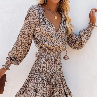 Aurelia - Leopardenmuster-Kleid