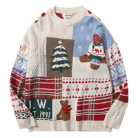 Unisex Klassischer Strickpullover | Weihnachten – Aprikose
