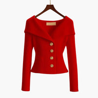 Melina | Schicker Cardigan – Rot