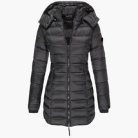 Melina | Daunenjacke mit Kapuze – Schwarz