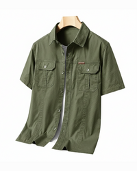 David | Sierra Kurzarmshirt für entspannte Eleganz – Minzgrün