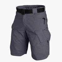 Herren Sommer Shorts mit Taschen und verstellbarem Bund – Grau