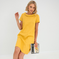 Lara - Stilvolles und elegantes Minikleid – Gelb