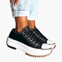 Sofie | Bequeme Schuhe mit Dickem Absatz – Schwarz