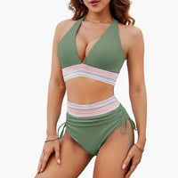 Figurformender Bikini Zweiteiler für Damen – Grün