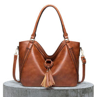 Lydia | Elegante und zeitlose Umhängetasche – Braun