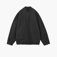 Damen Oversized Jacke mit offenem Frontdesign und aufgesetzten Taschen – Schwarz