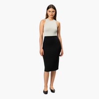 Eleganter Midirock für Damen – vielseitig & stilvoll – Schwarz