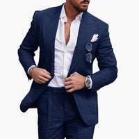 Zweiteiliger Business Anzug für Herren – Marine