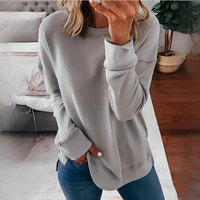Annalee – Bequemer Pullover – Grau