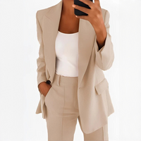 Muriel - Elegantes und trendiges Anzug-Set – Beige