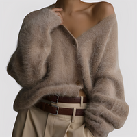 Lavena - Bequemer Pullover – Dunkelkhaki