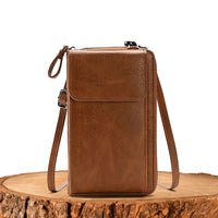 Lydia | Elegante und Schlanke Tasche – Braun