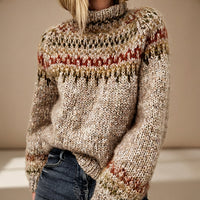Oona - Warmer Rollkragenpulli – Beige