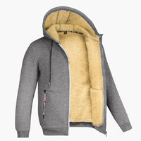 Kapuzen Winterjacke für Herren – Grau